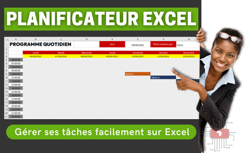 Planifier ses tâches sur Excel Facile et Rapide