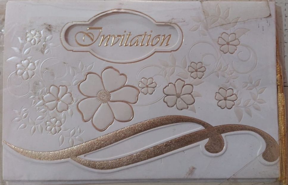 Cartes d'invitation de mariage élégantes – Design floral et dorures