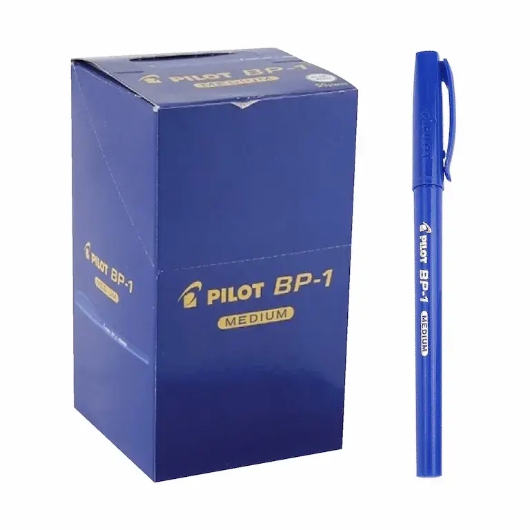 Stylos à bille bleus Pilot BP-1 Medium