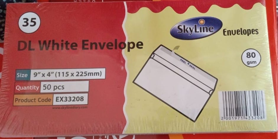 Enveloppes blanches DL SkyLine